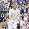 Andy Murray remporte la finale hommes contre Milos Raonic du tournoi de tennis de Wimbledon à Londres, le 10 juillet 2016.