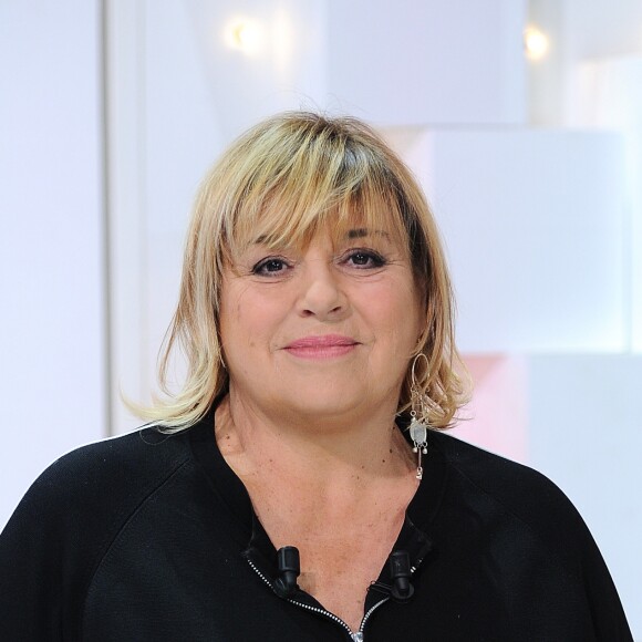 Exclusif - Michèle Bernier - Enregistrement de l'émission "Vivement Dimanche" présentée par M.Drucker et diffusée le 13 janvier 2019 sur France 2. Le 17 décembre 2018 © Guillaume Gaffiot / Bestimage