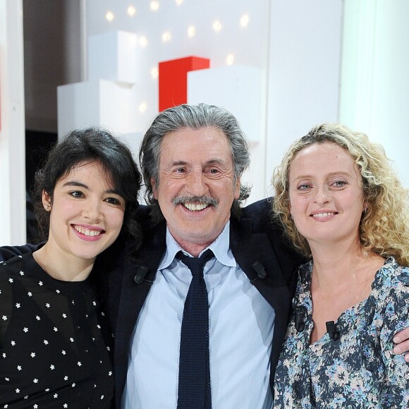 Victoire Bélézy, Daniel Auteuil et sa fille Aurore Auteuil (pour la pièce de théâtre Le malade imaginaire) - Enregistrement de l'émission "Vivement Dimanche prochain" au studio Gabriel, présentée par M.Drucker et diffusée le 13 janvier 2019 sur France 2. Le 19 décembre 2018 © Guillaume Gaffiot / Bestimage