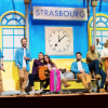 La troupe des Enfoirés à l'occasion du spectacle "Musique !" donné au Zénith de Starsbourg en janvier 2018.