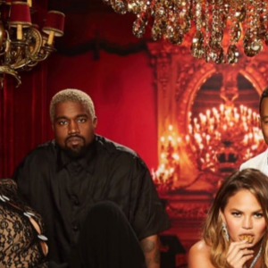 Kim Kardashian, Kanye West, Chrissy Teigen et John Legend - Soirée d'anniversaire de John Legend (40 ans) à Beverly Hills. Le 12 janvier 2019.