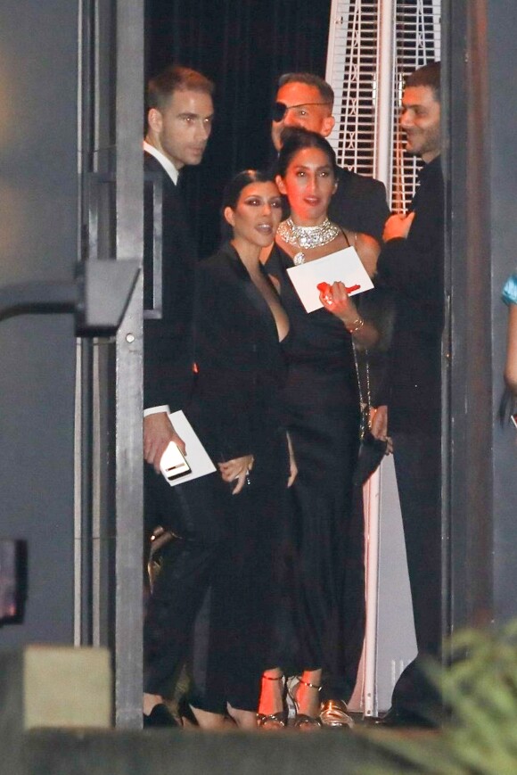 Simon Huck, Kourtney Kardashian et Jen Atkin - Soirée d'anniversaire de John Legend (40 ans) à Beverly Hills. Le 12 janvier 2019.