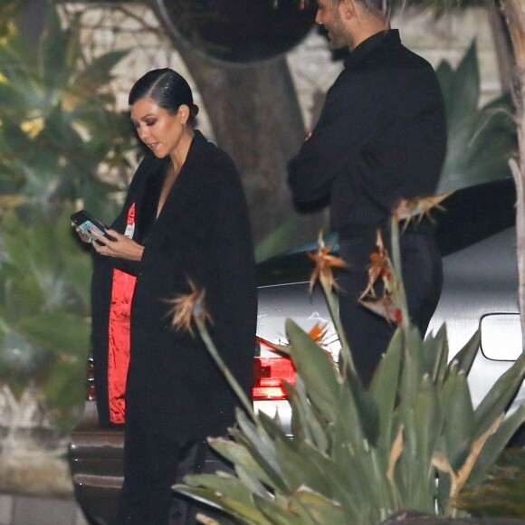 Kourtney Kardashian - Soirée d'anniversaire de John Legend (40 ans) à Beverly Hills. Le 12 janvier 2019.