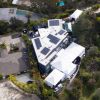 Exclusif - Vue aérienne de la maison de Chrissy Teigen et John Legend, à l'heure des préparatifs de la fête du 40ème anniversaire de John. Los Angeles, le 12 janvier 2019.