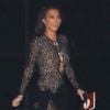 Kim Kardashian et son mari Kanye West quittent la soirée du 40 ème anniversaire de J . Legend à Beverly Hills le 12 janvier 2019.