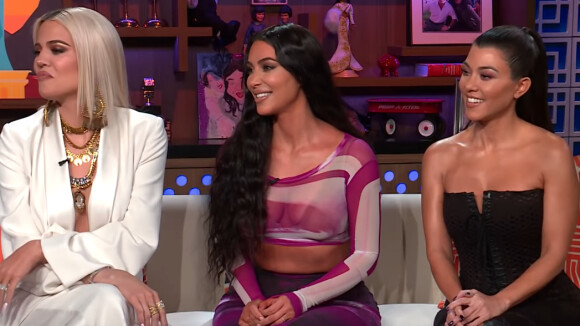 Khloé, Kim et Kourtney Kardashian dans l'émission "Watch What Happens Live" avec Andy Cohen diffusée le 14 janvier 2019