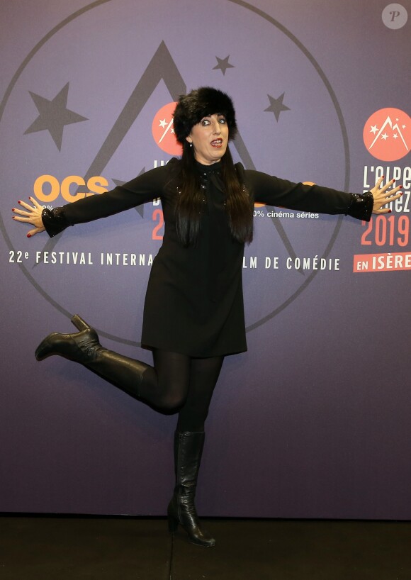 Rossy de Palma - Photocall de la soirée d'ouverture du 22ème Festival International du Film de Comédie de l'Alpe d'Huez, le 15 janvier 2019. © Dominique Jacovides/Bestimage