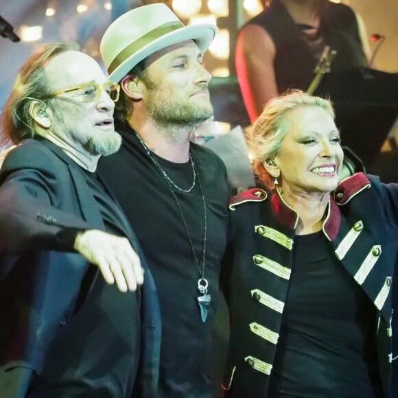 Stephen Stills et Christopher Stills - Véronique Sanson en concert pour l'ouverture du festival des Francofolies de La Rochelle. Le 11 juillet 2018