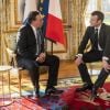 Le président Emmanuel Macron reçoit François Legault, nouveau Premier ministre du Québec, au palais de l'Elysée à Paris le 21 janvier 2019. Gilles Rolle / Pool / Bestimage