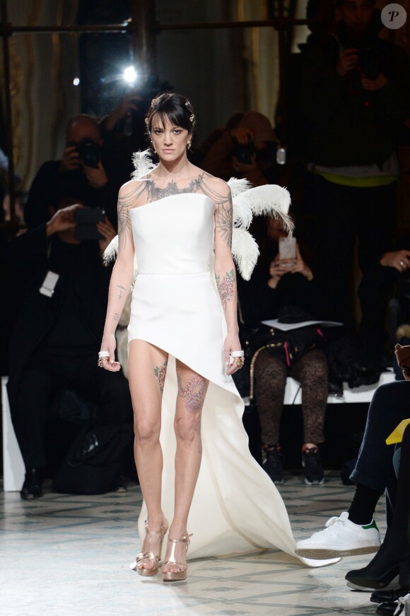 Asia Argento - Défilé de mode Haute-Couture printemps-été 2019 "Antonio Grimaldi" à Paris. Le 21 janvier 2019 © Veeren-CVS / Bestimage