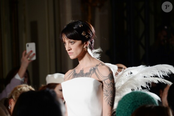 Asia Argento - Défilé de mode Haute-Couture printemps-été 2019 "Antonio Grimaldi" à Paris. Le 21 janvier 2019 © Veeren-CVS / Bestimage