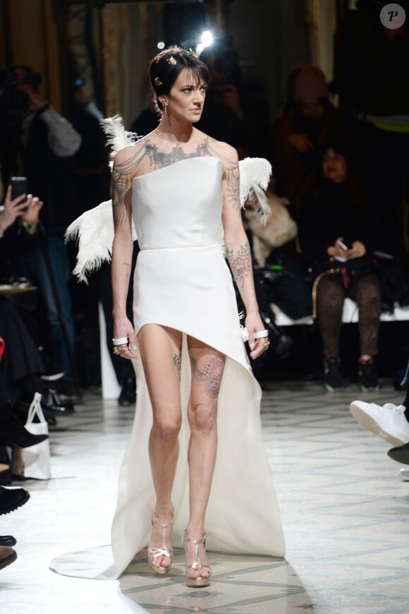 Asia Argento - Défilé de mode Haute-Couture printemps-été 2019 "Antonio Grimaldi" à Paris. Le 21 janvier 2019 © Veeren-CVS / Bestimage