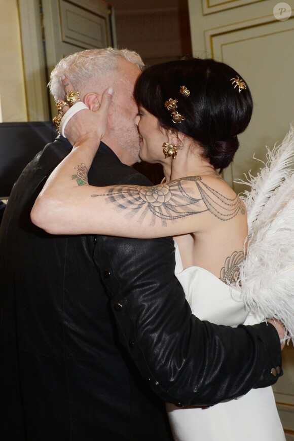 Asia Argento - Défilé de mode Haute-Couture printemps-été 2019 "Antonio Grimaldi" à Paris. Le 21 janvier 2019 © Veeren-CVS / Bestimage