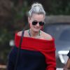 Laeticia Hallyday va déjeuner avec son amie Christina au "Brentwood Country Mart" à Brentwood, Los Angeles, Californie, Etats-Unis, le 10 janvier 2019