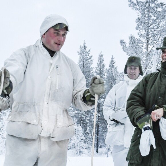 La princesse Victoria de Suède en visite dans un bataillon de chasseurs et une unité hivernale de l'armée à Arvidsjaur, en Laponie, le 23 janvier 2019 par -26°C.