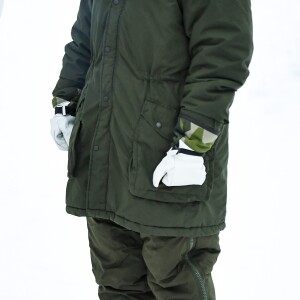 La princesse Victoria de Suède en visite dans un bataillon de chasseurs et une unité hivernale de l'armée à Arvidsjaur, en Laponie, le 23 janvier 2019 par -26°C.