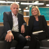 Patrick Poivre d'Arvor et Claire Chazal réunis sur FranceInfo, janvier 2019.