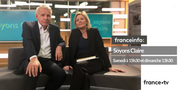Patrick Poivre d'Arvor et Claire Chazal réunis sur FranceInfo, janvier 2019.