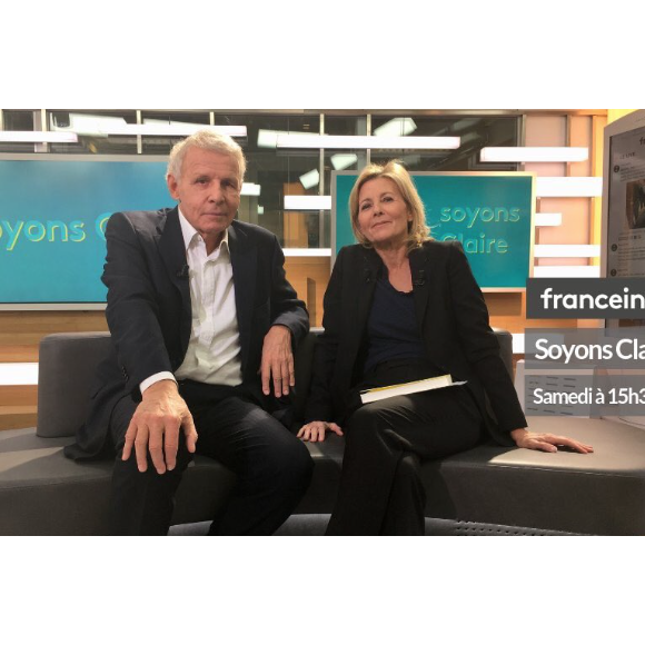 Patrick Poivre d'Arvor et Claire Chazal réunis sur FranceInfo, janvier 2019.