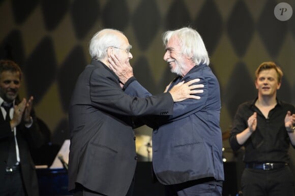 Michel Legrand et Pierre Richard - Pierre Richard fête ses 80 ans à l'Olympia à Paris, le 13 juin 2014.