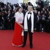 Macha Méril et son mari Michel Legrand - Montée des marches du film "Les Fantômes d'Ismaël" lors de la cérémonie d'ouverture du 70ème Festival International du Film de Cannes. Le 17 mai 2017 © Borde-Jacovides-Moreau/Bestimage