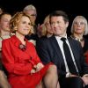 Exclusif - Christian Estrosi, le maire de Nice, et sa femme, Laura Tenoudji Estrosi durant la traditionnelle cérémonie des Voeux des Amis du Maire au Palais de la Méditerrnée à Nice le 28 janvier 2019. © Bruno Bebert/Bestimage