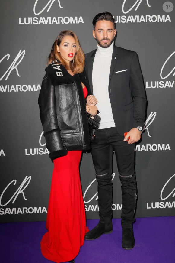 Nabilla Benattia et son fiancé Thomas Vergara - Lancement du 13ème CR Fashion Book de Carine Roitfeld en collaboration avec LuisaViaRoma à la Monnaie de Paris, le 1er octobre 2018. © Veeren/CVS/Bestimage  Carine Roitfeld is celebrating the launch of the CR Fashion Book Issue 13 during the fashion week in Paris, France, on October 1st 201801/10/2018 - Paris