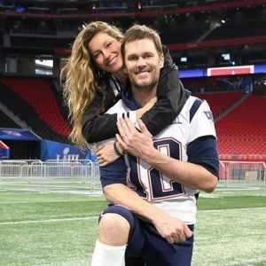 Gisele Bündchen et Tom Brady à la veille du Super Bowl LIII. Atlanta, le 2 février 2019.