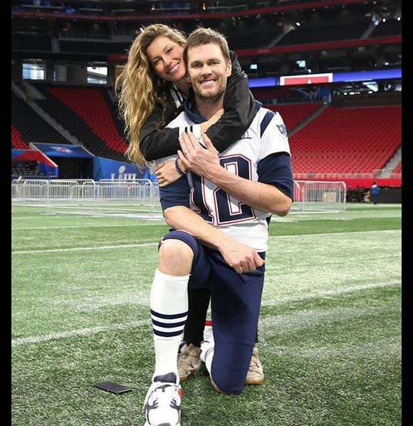 Gisele Bündchen et Tom Brady à la veille du Super Bowl LIII. Atlanta, le 2 février 2019.