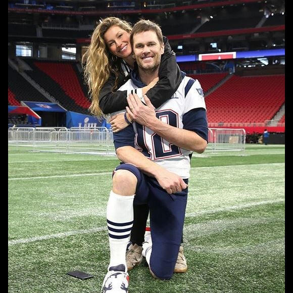 Gisele Bündchen et Tom Brady à la veille du Super Bowl LIII. Atlanta, le 2 février 2019.