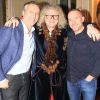 Exclusif - Jean-Michel Maire, Pierre-Jean Chalençon et Pascal Soetens (Pascal, le grand frère) - Dîner privé chez P.-J.Chalençon au palais Vivienne à Paris, France, le 28 janvier 2019. © Philippe Baldini/Bestimage
