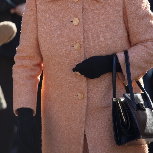 La reine Elisabeth II d'Angleterre se rend à la messe à West Newton le 3 février, 2019.