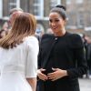 Meghan Markle, enceinte, duchesse de Sussex, arrive à l'Université de Londres pour rencontrer des membres de l'Association des Universités du Commonwealth (ACU) le 31 janvier 2019.