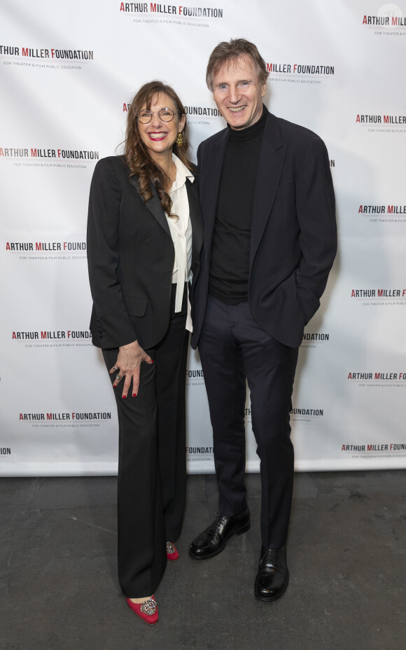 Rebecca Miller et Liam Neeson - People à la soirée de gala "2018 Arthur Miller Foundation Honors" à New York. Le 22 octobre 2018.