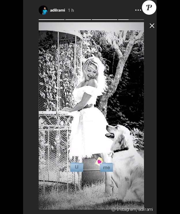 Adil Rami publie une photo de Pamela Anderson dans ses stories Instagram le 5 février 2019.
