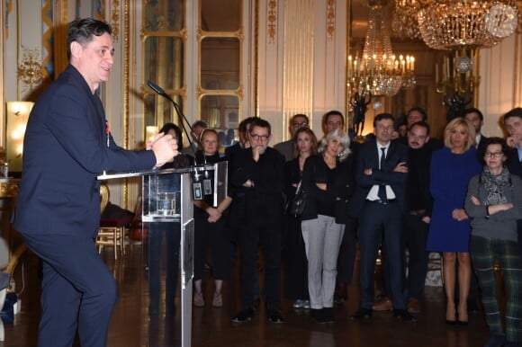 Remise des insignes de chevalier de l'Ordre national de la Légion d'Honneur au metteur en scène Olivier Py au ministère de la Culture à Paris, le 6 février 2019. © Giancarlo Gorassini/Bestimage