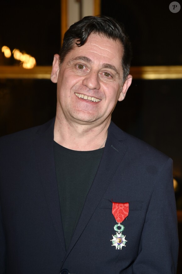Remise des insignes de chevalier de l'Ordre national de la Légion d'Honneur au metteur en scène Olivier Py au ministère de la Culture à Paris, le 6 février 2019. © Giancarlo Gorassini/Bestimage