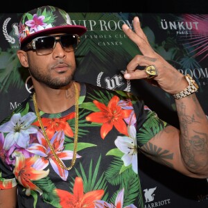 Booba (Élie Yaffa) - Showcase de Booba au VIP Room à Cannes le 19 mai 2014.