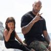 Booba avec sa fille Luna, 4 ans. Photo publiée sur Instagram le 10 décembre 2018.