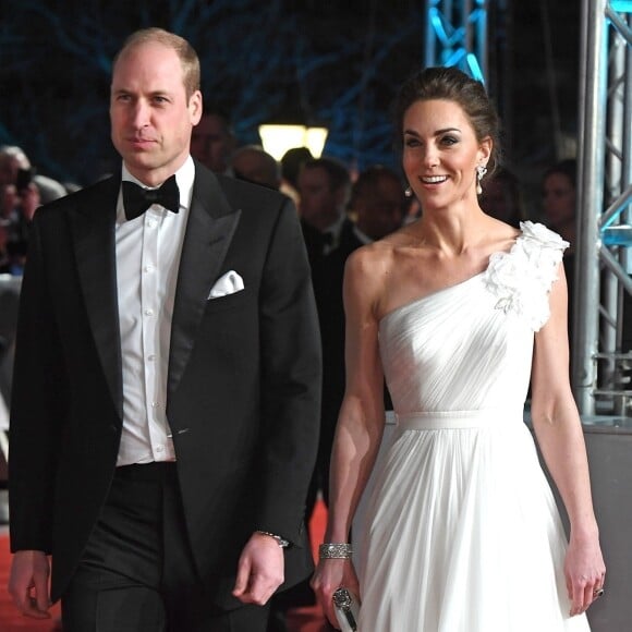 Le prince William et Catherine Kate Middleton, la duchesse de Cambridge arrivent à la 72ème cérémonie annuelle des BAFTA Awards au Royal Albert Hall à Londres, le 10 février 2019.