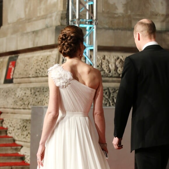 Le prince William et Catherine Kate Middleton, la duchesse de Cambridge arrivent à la 72ème cérémonie annuelle des BAFTA Awards au Royal Albert Hall à Londres, le 10 février 2019.