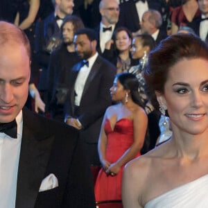 Le prince William et Catherine Kate Middleton, la duchesse de Cambridge lors de la 72ème cérémonie annuelle des BAFTA Awards au Royal Albert Hall à Londres, le 10 février 2019.