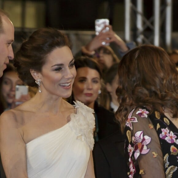 Le prince William et Catherine Kate Middleton, la duchesse de Cambridge lors de la 72ème cérémonie annuelle des BAFTA Awards au Royal Albert Hall à Londres, le 10 février 2019.