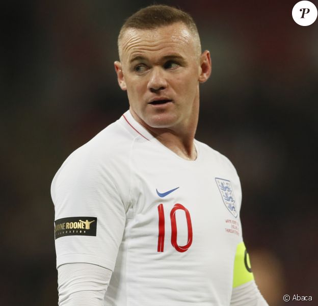 Wayne Rooney lors de son dernier match avec l'Angleterre le 15 novembre 2018 contre les Etats-Unis, au Stade de Wembley.