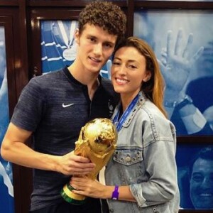 Rachel Legrain-Trapani et Benjamin Pavard après la victoire de l'équipe de France à la Coupe du monde 2018 - Instagram - 15 juillet 2018