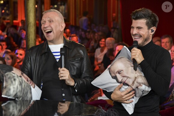 Exclusif - Jean-Paul Gaultier, Vincent Niclo - À l'occasion des 40 ans de carrière de Jean-Paul Gaultier et de sa revue spectacle « Fashion Freak Show » aux Folies Bergère, France 2 donne carte blanche au couturier français le plus célèbre du monde, qui créera pour la première fois un grand show de variétés entièrement plongé dans son univers, qui sera diffusé le samedi 13 octobre 2018 à 21 heures. Le 9 octobre 2018 © Pierre Perusseau / Bestimage
