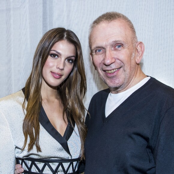 Iris Mittenaere et Jean-Paul Gaultier - Backstage du défilé de mode Haute-Couture printemps-été 2019 "Jean Paul Gaultier" à Paris. Le 23 janvier 2019 © Olivier Borde / Bestimage