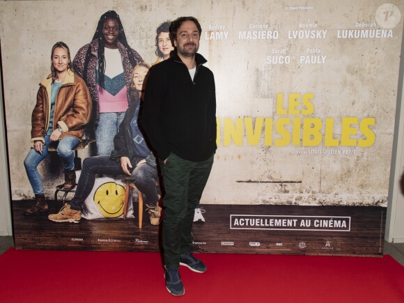 Exclusif - Louis-Julien Petit (réalisateur du film) - Projection privée du film "Les Invisibles" au cinéma Elysées Biarritz à Paris, France, le 14 février 2019. © Pierre Perusseau/Bestimage