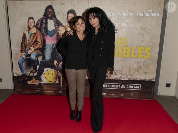 Exclusif - Véronique Morali, Yamina Benguigui (co-productrice) - Projection privée du film "Les Invisibles" au cinéma Elysées Biarritz à Paris, France, le 14 février 2019. © Pierre Perusseau/Bestimage