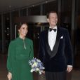 La princesse Marie et le prince Joachim de Danemark à l'opéra de Copenhague au Danemark pour le 100e anniversaire de l'indépendance de l'Islande le 10 octobre 2018.